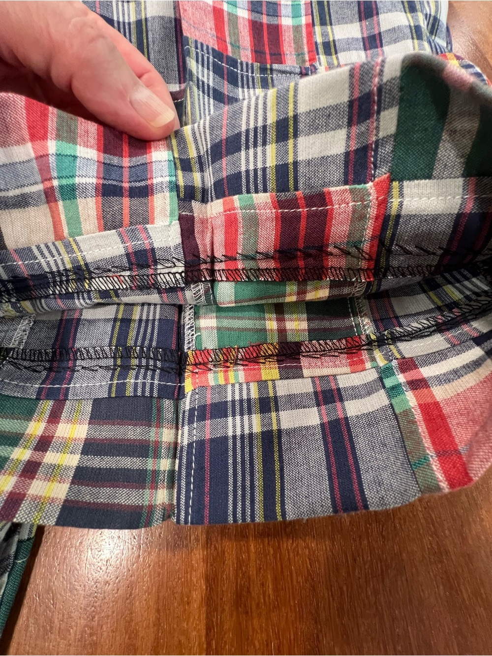 Vintage Jos A Bank Men’s Patchwork Madras Plaid Casual Trousers - 46L - Picture 8 of 12